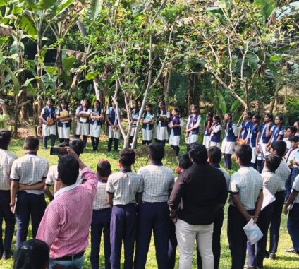 Arivuthottam celebrated National Science Day 2028 with great enthusiasm, welcoming Mathematics Scientist Dr. R. Ramanujam and Tamil Nadu Science Movement District President Mr. M. Siluppan. Students from Little Flower School, Gudiyatham participated in inspiring events, took the Science Day Oath, and interacted with the scientist, making the day a memorable celebration of knowledge and scientific spirit.